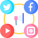 Social Media Post with Link icon